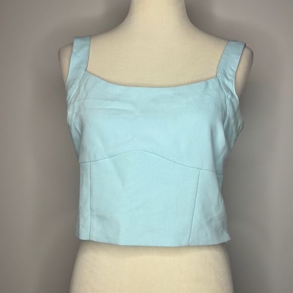 Abercrombie & Fitch - Blue Square Neck Top - Picture 1 of 4